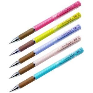 Ручка шар 0,5мм Синяя Quick Dry с быстросохнущими чернилами и антибакт грипом AT-2020