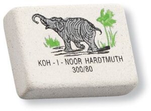 Ластик Elephant 300/80 Цветной 26*18*8см  прямоугольный каучук 0300080018KDRU