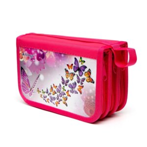 Пенал 3 секц ламинир  конгрев серебрянное тиснение молния Асс AL6090