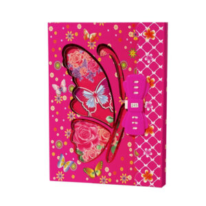 Подарочный блокнот в футляре 16,5см*23см кодовый замочек клапан Спираль AL9153