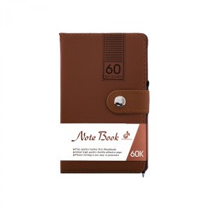 Бизнес блокнот 70л Клетка 9,0см*15,0см клапан на кнопке ручка кожзам AL11374