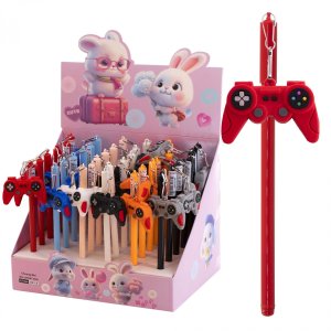 Ручка шар 0,7мм Синяя Game с брелком AL11639