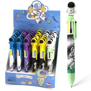 Авторучка шар 0,7мм 6цв Космонавт AL11652