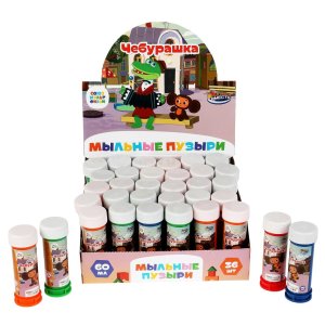 Мыльные пузыри СОЮЗМУЛЬТФИЛЬМ Чебурашка 60 мл 01014-60ЭД