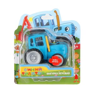 Фигурка СИНИЙ ТРАКТОР 6 cм подвижные колеса PF-BLUETRACTOR-RU (96)