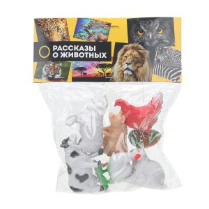 Домашние животные Пластизоль 6 шт Рассказы о животных 1601Z122-R