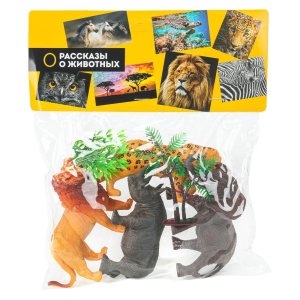 Дикие животные Пластизоль 4 шт Рассказы о животных 2304Z0115-R1