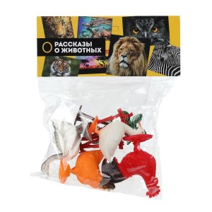 Домашние животные Пластизоль 4 шт Рассказы о животных 1801Z731-R