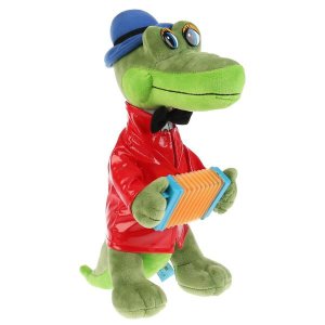 Игрушка Крокодил Гена с аккордеоном 21см озвуч мягк СОЮЗМУЛЬТФИЛЬМ V40652-21M (24)
