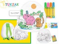 Рюкзак-игрушка стираемая Зоопарк 7 фломастеров в комплекте