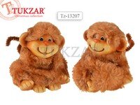 Фигурка керамическая Обезьяна  пушистая 2 вида в ассортименте 7х6,5х8 см TZ 13207
