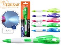 Авторучка шар Синяя 0,7 mm с фонариком NEW TZ 3623