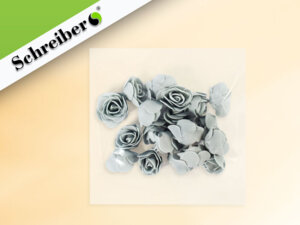 Розочки из фоамирана Серые 20шт S 854-16