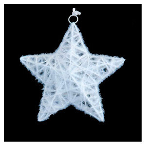 Декоративное украшение Звезда KY-186, размер M, упаковка- ПЭ пакет на подвесе 100805