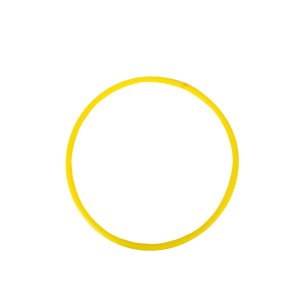 Обруч d 60см желтый