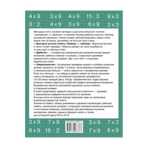 *Быстро учим таблицу умножения Мягк