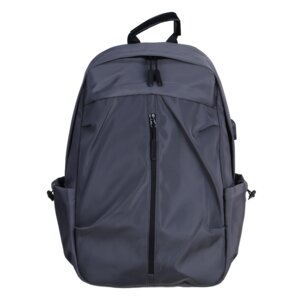 Рюкзак универсальный 45x30x15см 1 отд 3 карм вертикальн.молния USB водоотталк нейлон серый 254-768