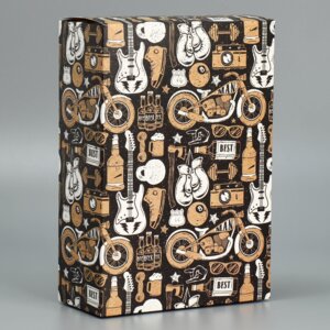 Коробка складная Брутальность 16×23×7,5см 9238384