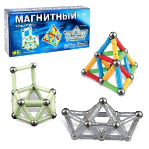 Конструктор магнитный 42 детали 465801