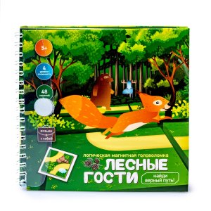 Игра магнитная головоломка Лесные гости Найди верный путь 03552