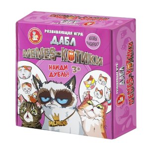 Игра настольная Дабл Мемы 20 карточек 04685