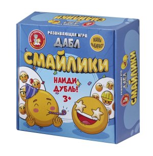 Игра настольная Дабл Смайлики 20 карточек 04683