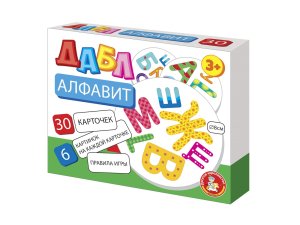 Игра настольная Дабл Формы и цвета 20 карточек 04684