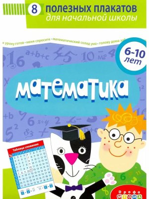 8 полезных плакатов комплект плакатов Математика