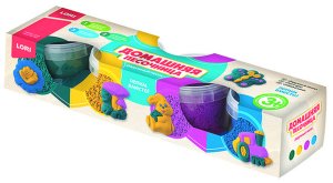 Радужный песок Набор из 4 цв по 140 гр формочка Пт-018