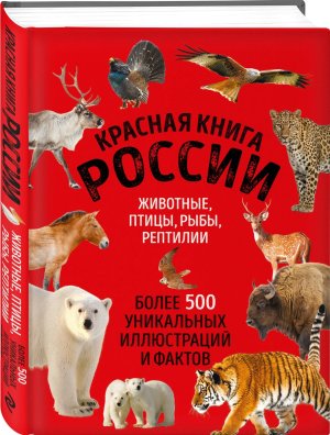 Красная книга России Бол формат Более 500 уникальных илл и фактов 