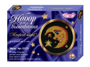 Набор Вышивка Месяц Мал черн канва