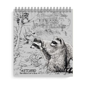 Скетчпад  40л Еноты 168х195мм крафт бумага 80гр 49091  