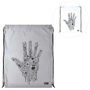 Мешок для сменной обуви 34х46см Роборука светоотражающий 58442