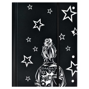 Папка для чертежей и рисунков А4 23.5х31см Девочка с Рюкзаком пласт 60455