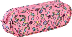 Пенал школьный 19,5х6х4см Сладости нейлон молния 57979