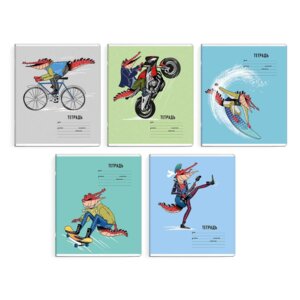 Тетрадь  18л Клетка Кроко Рок 59098