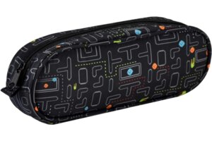 Пенал школьный 19,5х6х4см Цифровая Атака нейлон молния сублимационная печать 57982