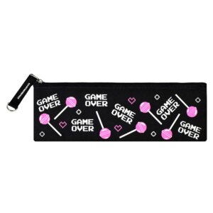 Пенал школьный 19,5х6см Гейм Овер Чупс полиэстер молния шелкография 59453