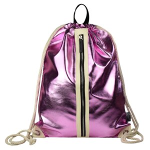 Сумка мешок 36х48см Розовая полиуретан 1 отд 59957