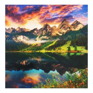 Алмазная мозаика Утро в горах без подр 30*30 