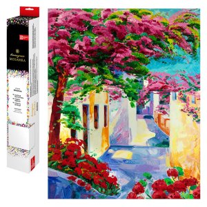 Алмазная мозаика Греческие улочки без подр 40*50