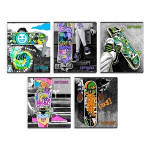 Тетрадь  48л Клетка Яркий Скейтборд 61705