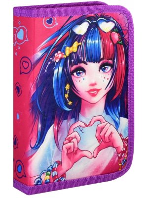 Пенал ДЕВУШКА С СЕРДЦЕМ 62996