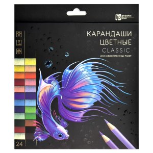 Карандаши 24цв деревянные 64098