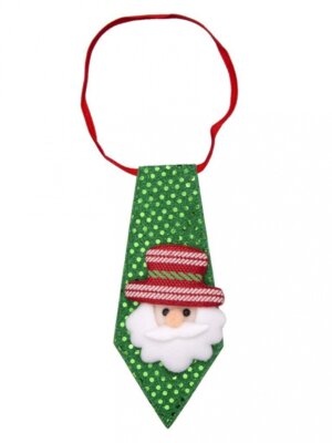 Галстук с декором зеленый 78612