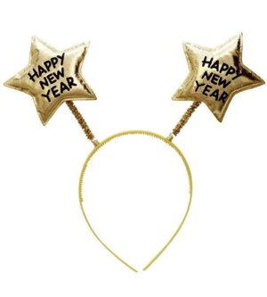 Карнавальный ободок Звездочки золотые 86518