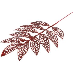 Интерьерное украшение Ветка Ясень в красном из ПВХ 43x21x1см 82213
