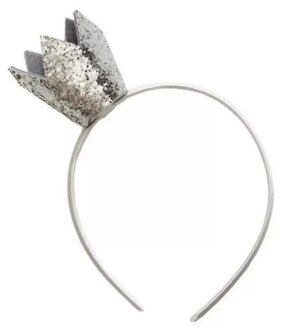 Карнавальный ободок Корона принцессы серебристая 86523