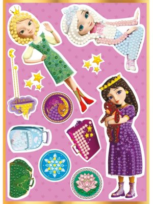 Алмазная мозаика наклейки Василиса Соня и Аленка 14 х 19.5 см ФРЕЯ TSR-106