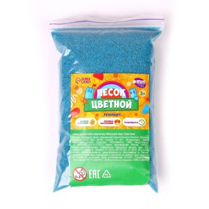 Песок для детского творчества Color sand голубой 500г 7994472